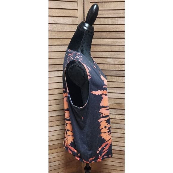 Shoreline Wear Womens Black Tiger Tie-Dye Sleeveless T-Shirt Tee Size 2X XXL Top - Picture 3 of 6
